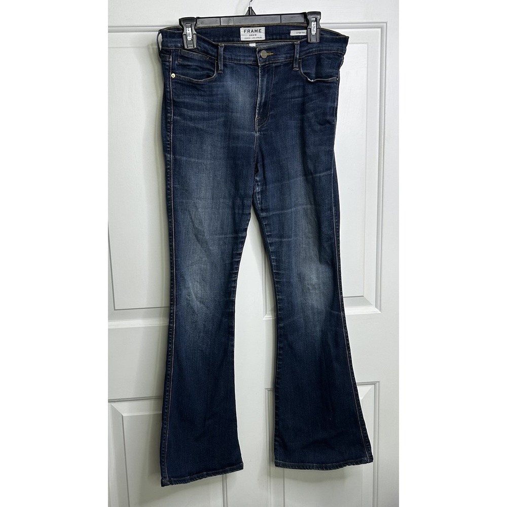 Frame Denim Le High Rise Flare Jeans Women's 31 Medium Wash